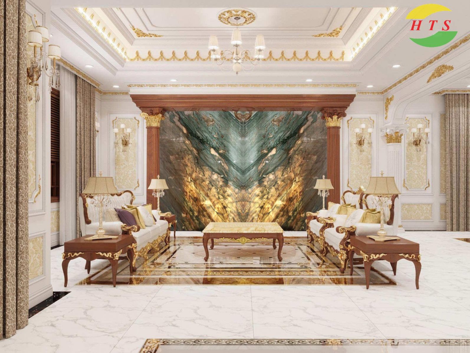 tranh Đá Đối Xứng Khổ Lớn